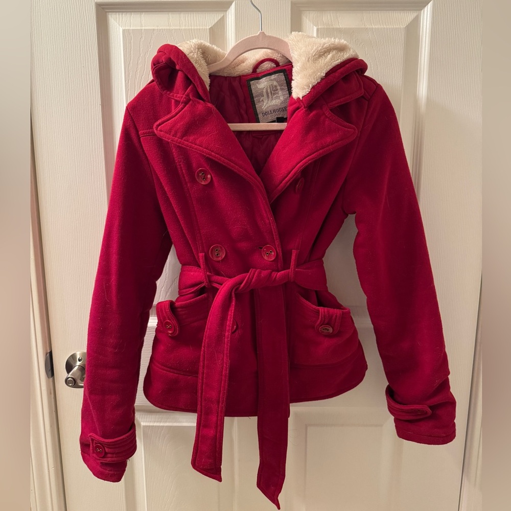 Dollhouse Red Hooded Jacket